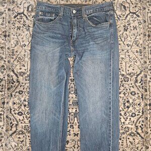 Levi’s 505 Straight Leg Jeans Medium Wash Mens W31 L34 Americana Workwear Casual